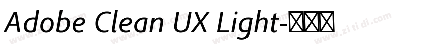 Adobe Clean UX Light字体转换